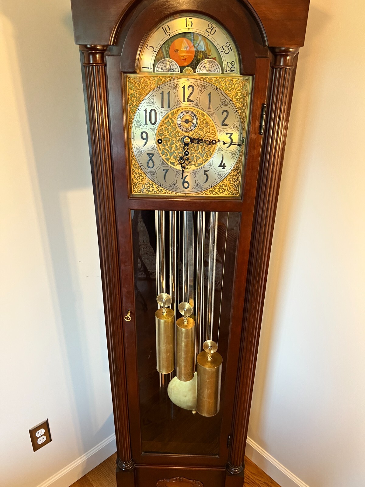 Herschede Grandfather's Clock 5 Tube Model 217, Whittier, Circa 1937
