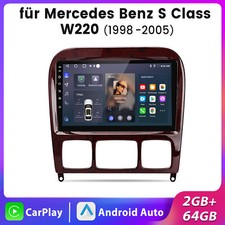2G+64G Android 13 Autoradio CarPlay WiFi FM GPS Navi Für Mercedes S Klasse W220 2G+64G Android 13 Autoradio CarPlay WiFi FM GPS Navi Für Mercedes S Klasse W220