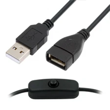 Chenyang DC Cable with On Off Power Switch Button for DC 5V Desk Lamp Fan Camera