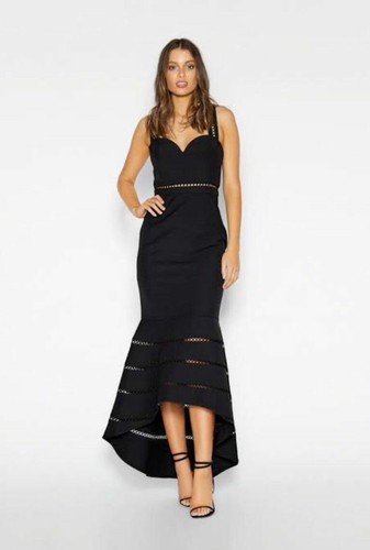 SHEIKE New York Maxi Dress Black |Size 