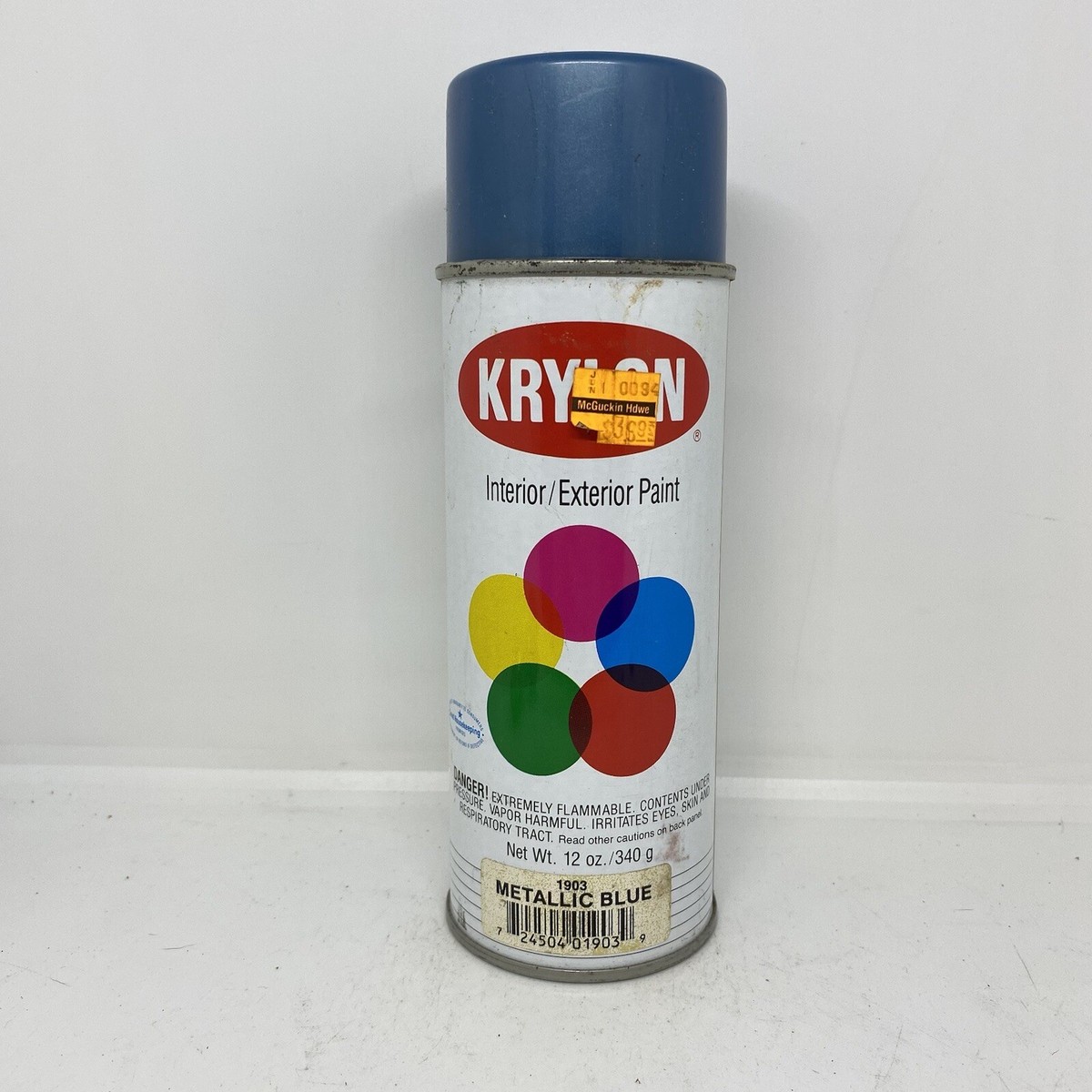 Vintage 1991 KRYLON Metallic Blue - 1903 spray paint can | eBay