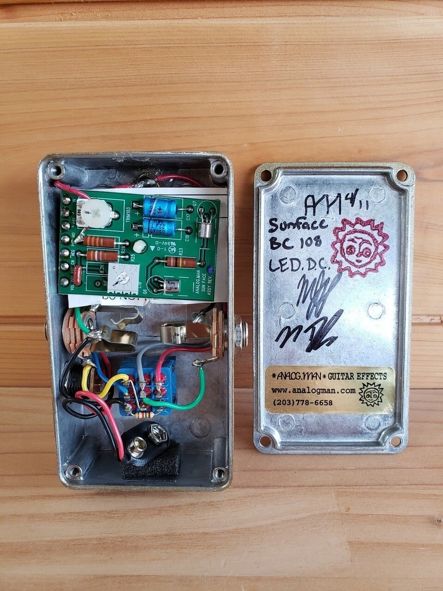 ANALOG.MAN SUNFACE FUZZ BC108 美品 Analog Man Sun Face Fuzzface fuzz pedal