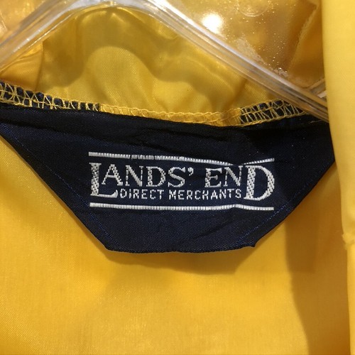 Land's End VINTAGE Yellow Windbreaker Size Small (E1350) - Picture 9 of 10