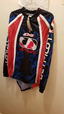JetPilot Jersey Mens Small Blue Red Motocross Bike Mesh Australia