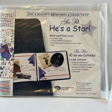 CREATIVE MEMORIES Scrapbook Album  He  s a Star  Snap Pack 2002 New 