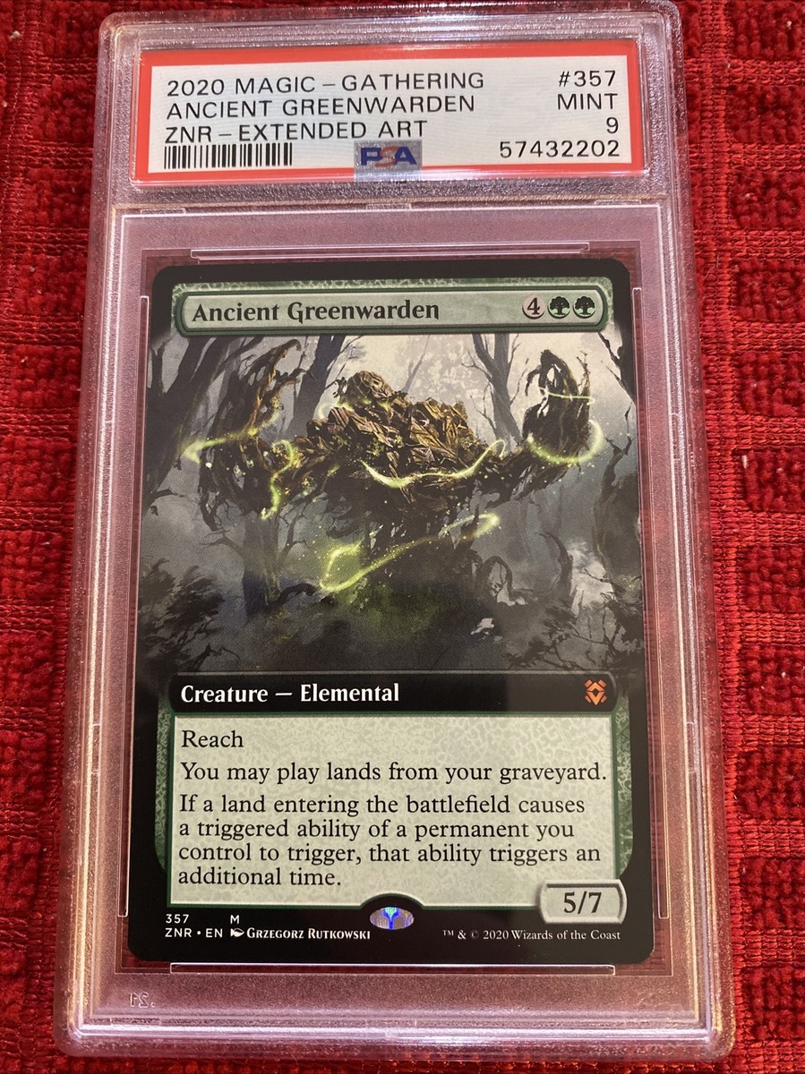 Middle Ages 未開封　MTG PSA 9 Mint MTG - Ancient Greenwarden - Zendikar Rising Extended