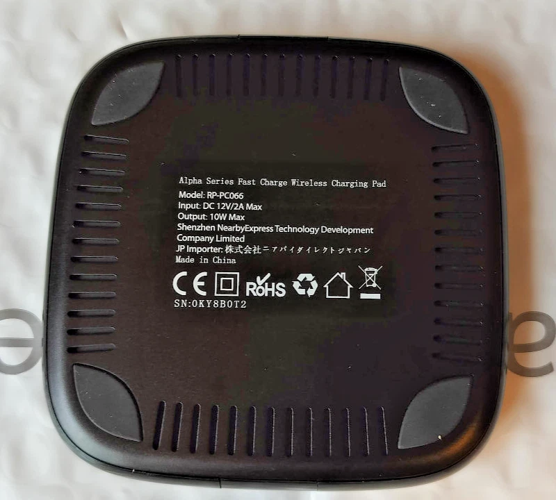 RAVPower Fast Wireless Stand Charger Pad 10W HyperAir iPhone 10W RP-PC066 - Image 2 of 4