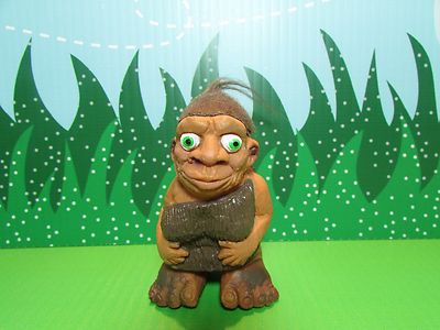 1989 UGLY CREEPY CAVE WOMAN FINGER PUPPET TROLL -  4'' Anjar Troll - Very Rare