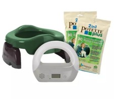 Set of Potty Training  2-in-1 Travel Seat, 2 30-pack Liners and Timer 