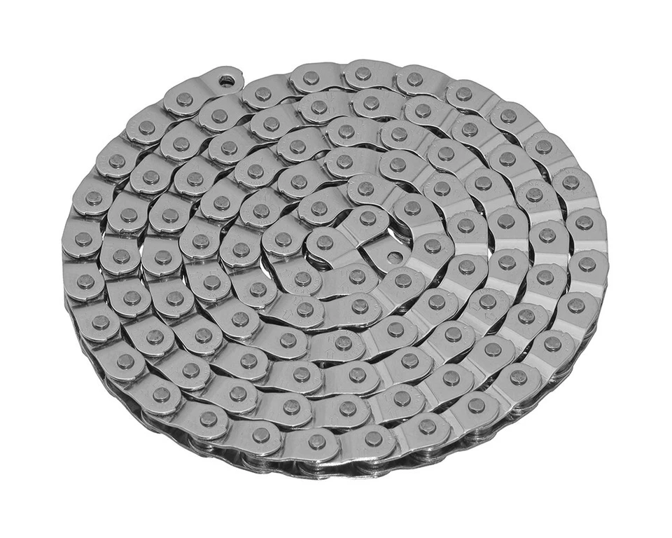 F&R CHROME NOS 1/2" x 1/8" YBN HALF LINK CHAIN 102L SINGLE SPEED BMX CRUISER BICYCLE