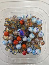 200 Glass Marbles - Assorted Sizes, Colors  Styles