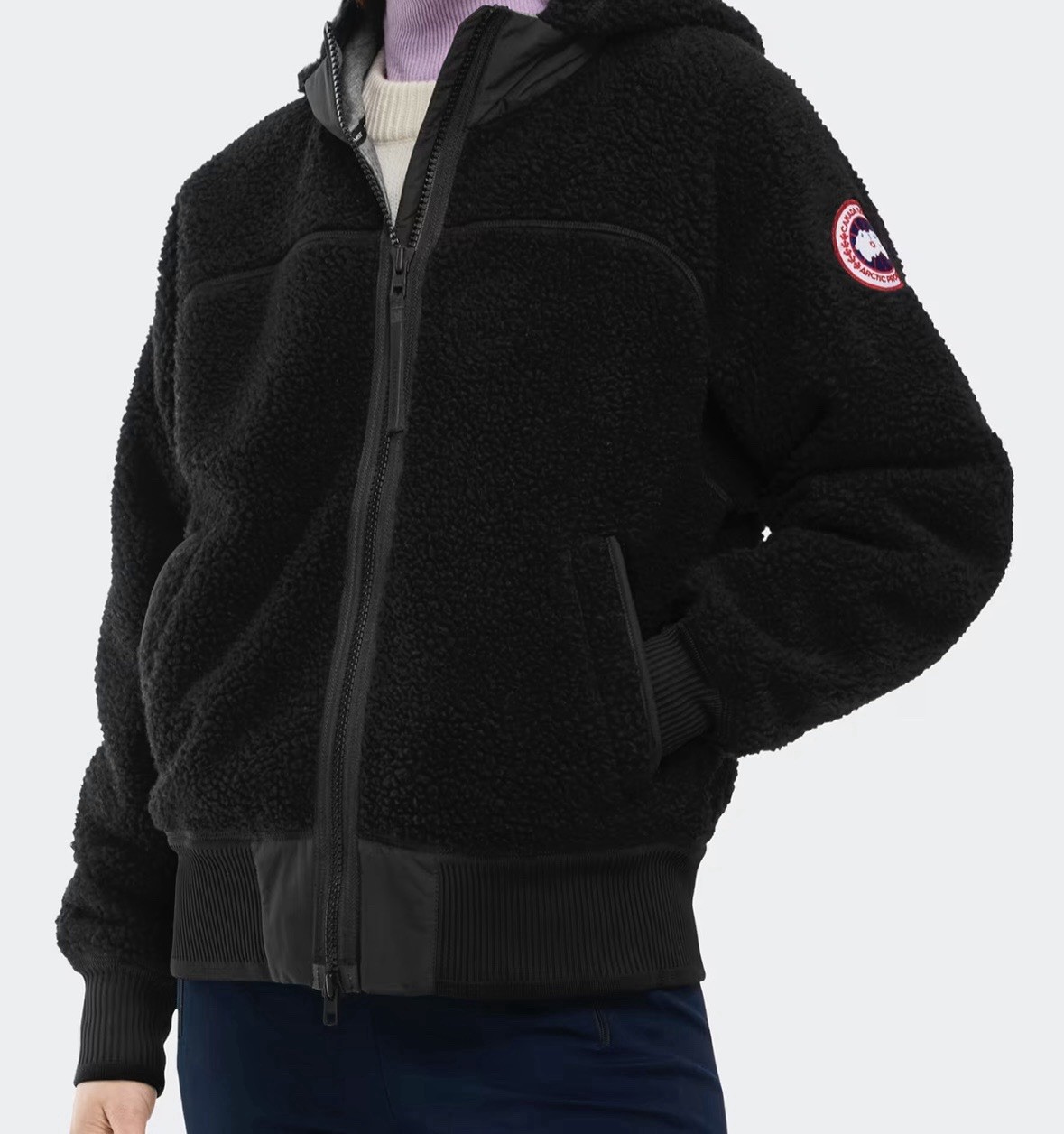 Canada Goose Women's Simcoe Fleece Hoodie, Black - Noir XL With Garment Bag thumbnail 19
