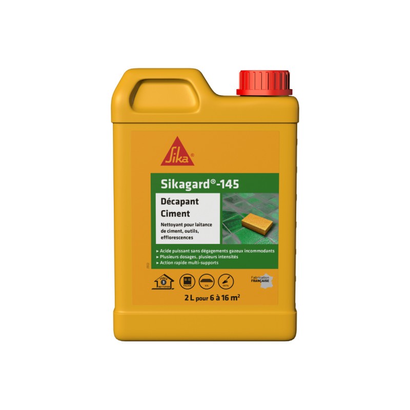 Sikagard-145 SIKA décapant ciment 2L formule désincrustante pour dalles et terrasses