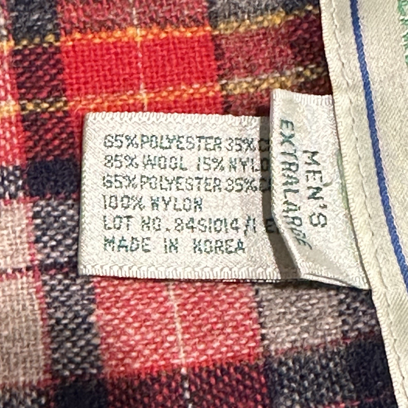 Vintage EMS Jacket Mens Blue Flannel Lined Parka Eastern Mountain Sports XL