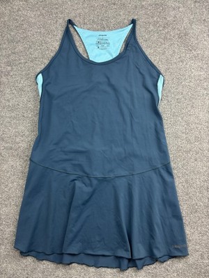 Patagonia Tank Dress Womens XL Blue Racerback Athletic Activewear Casual Summer