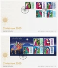 GB 2025 CHRISTMAS First Day Covers Pair Tallents House postmark, issue 4/11/2025