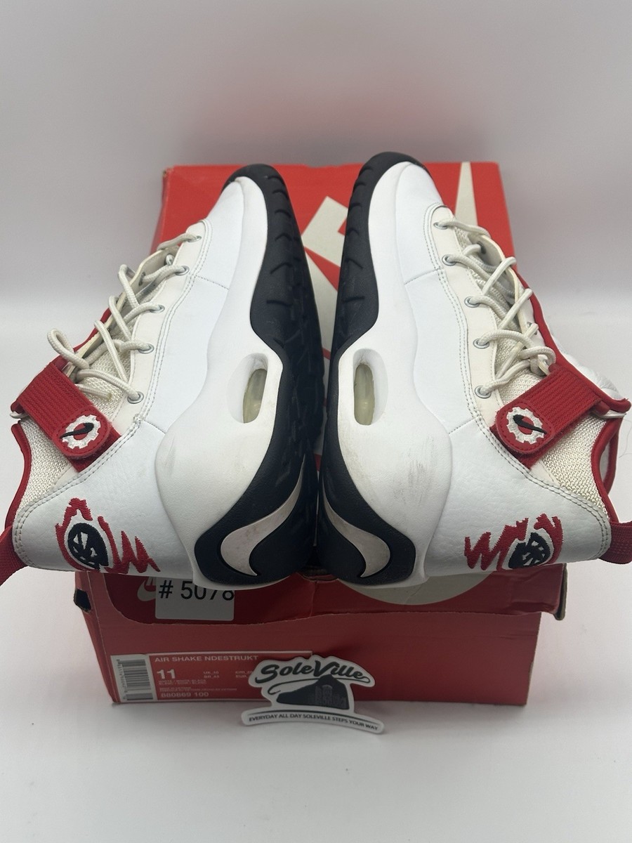 Nike Air Shake Ndestrukt Bulls 2017 Dennis Rodman White Men's Size