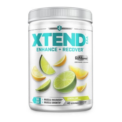 Xtend EAA + BCAA Powder for Muscle 11.9 Ounce (Pack of 1), Lemon Lime