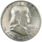 1955-P Franklin Half Dollar BU Brilliantly Uncirculated 50C A2738