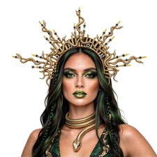 Medusa Headband Snake Crown Corona De Medusa Halloween