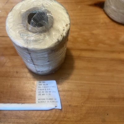 250 Yards- Lacing Tape, A-A-52080-B-3, Western Filament, Natural, 50NOF17W