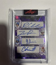 2025 Leaf Spectacular Roch Cholowsky Liam Peterson Gracia Hacopian Quad Auto /6