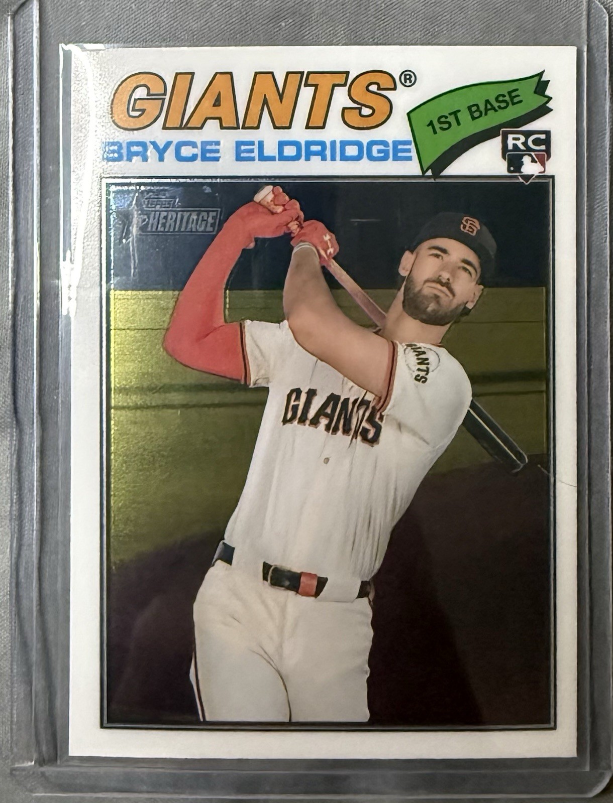 2026 Topps Heritage Bryce Eldridge Chrome San Francisco Giants #310 Rookie