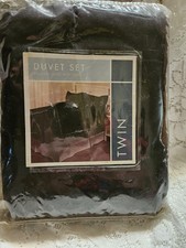 Sunham Twin Duvet Set Black New In Package One Duvet One Sham