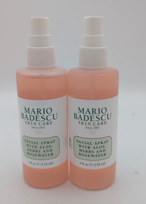 2 pack Mario Badescu Facial Spray with Aloe Rose Water 4oz, No lid