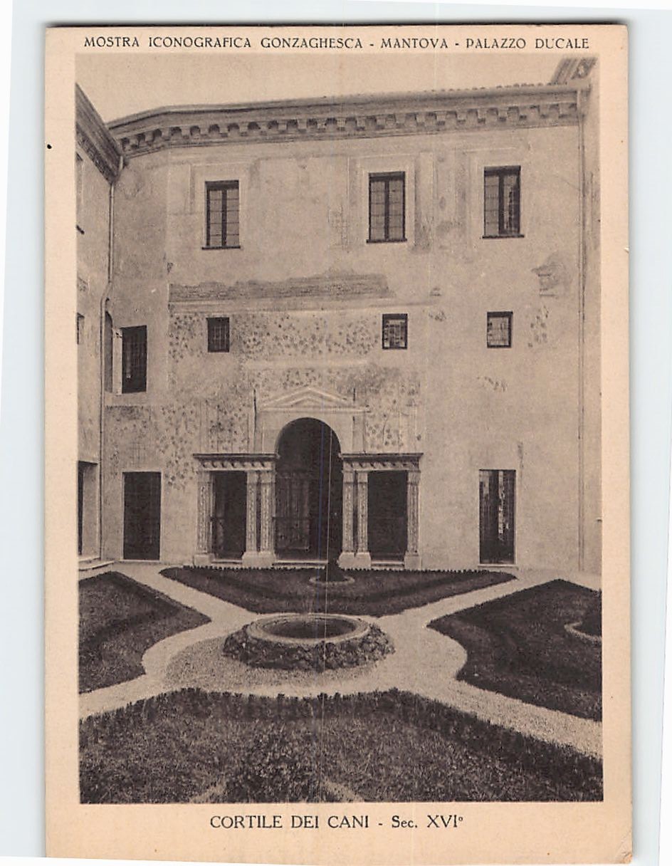 Postcard Cortile Dei Cani Mostra Iconografica Gonzaghesca Palazzo Ducale Italy