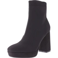 Mia Womens Candra Block Heel Stretch Ankle Boots Shoes BHFO 5053