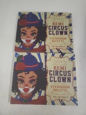 2 Pack Beauty Creations Ring Master,and Remi Circus Clown eyeshadow palettes 