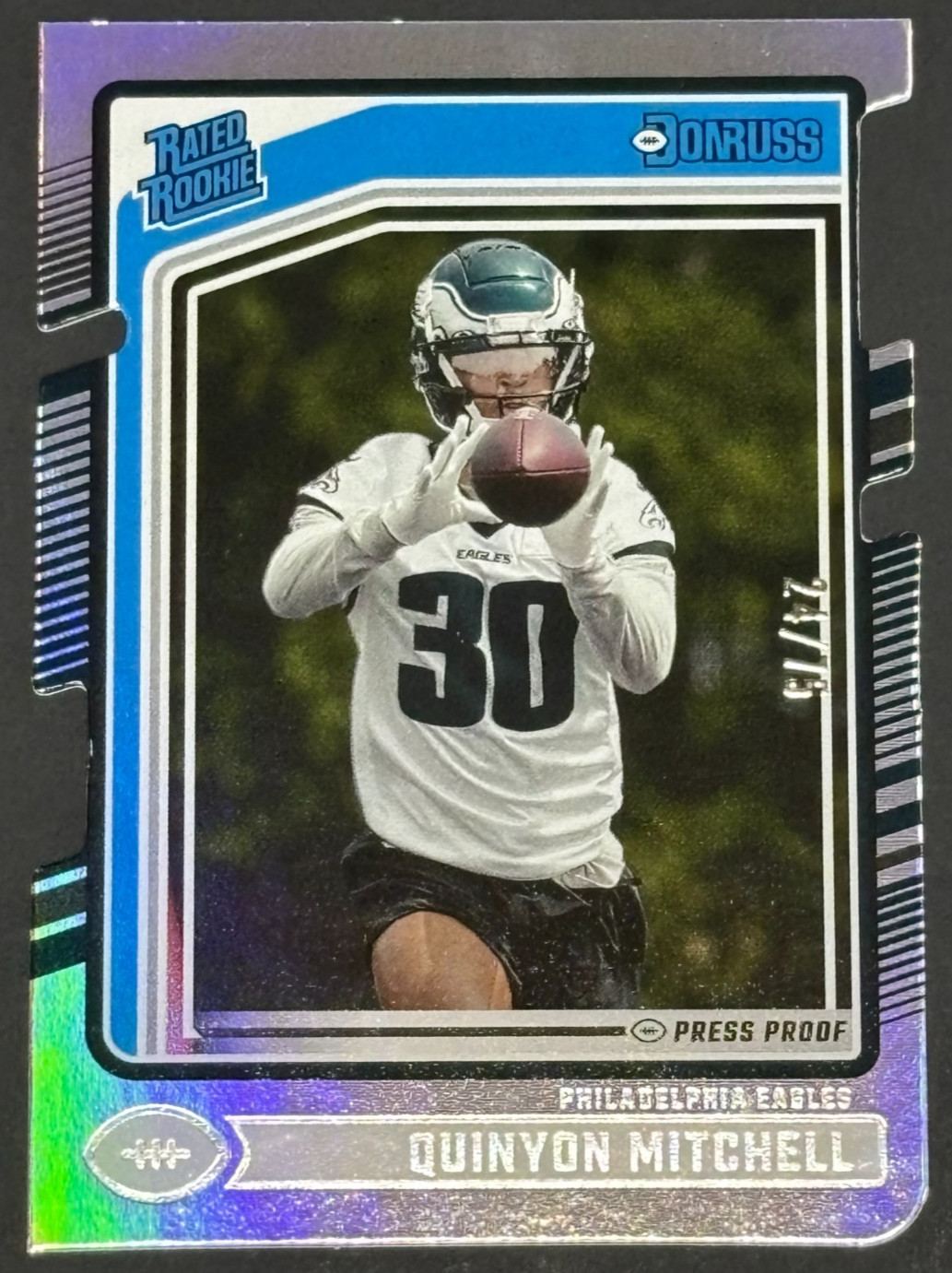 2024 Panini Donruss Quinyon Mitchell #361 RC Silver Press Proof Die Cut /75