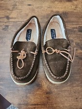 Sperry Men's Top Sider Moccasin Slippers, Brown, Size 8