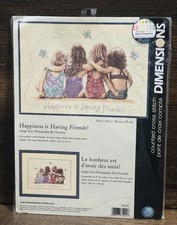 Dimensions Counted Cross Stitch Kit Happiness is Having Friends 35241