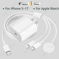 3in1 USB-C Magnetic Cable PD 20W Fast Charger Adapter For i Phone i Watch Series