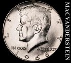 1966 Silver Kennedy Half Dollar - Choice Gem Brilliant Unc  Lustrous  #L2972