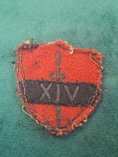 WW2 14TH ARMY CLOTH BULLION FORMATION SIGN BADGE PATCH ORIGINAL