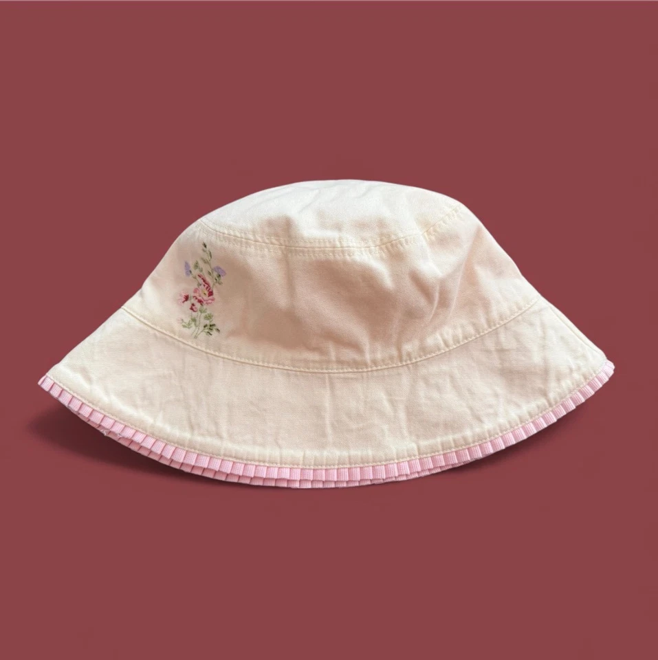 New VTG 2002 Gymboree Spring is in the Air Girls Pink Reversible Hat - 3T-4T - Image 3 of 4