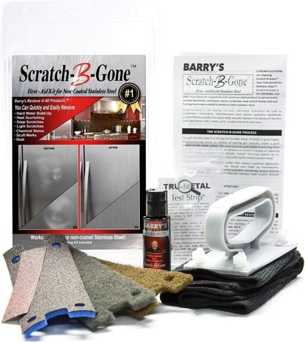 Stainless Steel Scratch Remover Kit | Non-Coated Safe Citrus Eco-Friendly Hom... - Picture 3 of 11