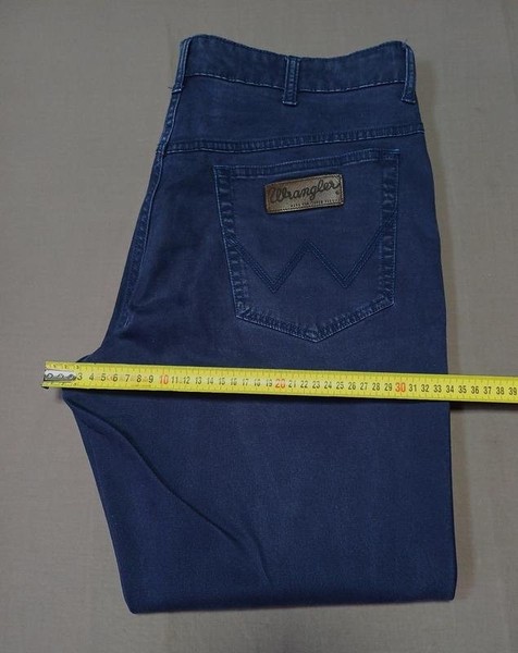 Men Wrangler Jeans Black Cotton W36L30