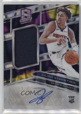 2023 Spectra Jersey Supernova Prizm 15/75 Julian Strawther Rookie Auto RC 0r8r