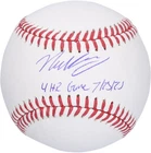 Nick Kurtz Athletic's Signed Baseball with "4 Home Run Game 7/25/25" Inscription
