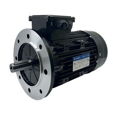 Moteur Électrique Triphasé 0.37kW/0.5CV, 750Tr/min, 230/400V, B5, HA90, IE3, Al