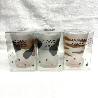 coconeco Katzenpfotengläser 3er Set einzigartiges Kitty Fußabdruck Boden...