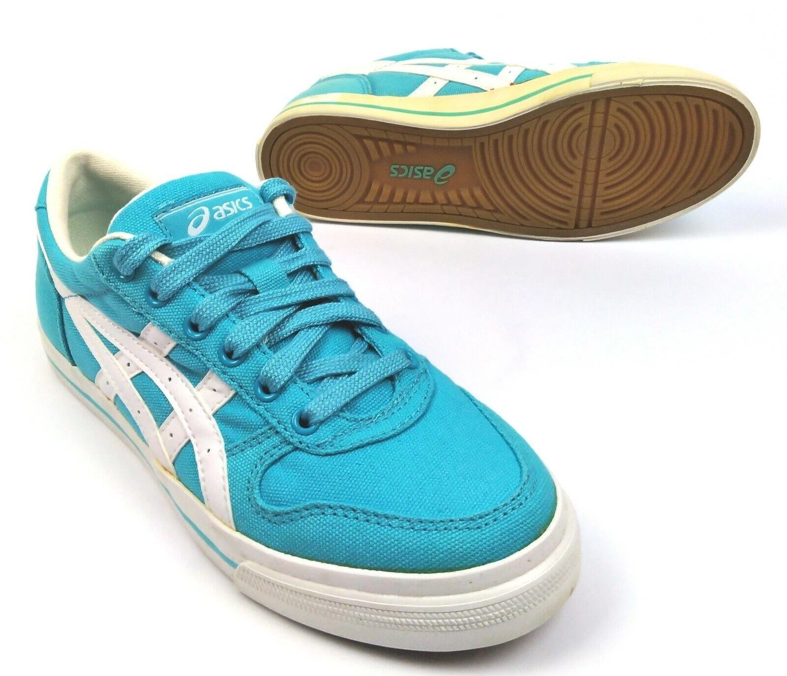 Scarpe da corsa su strada ASICS Alton donna stringate tela turchese bianco taglia 6 nuove