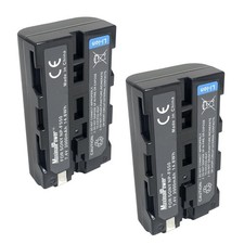 2-Pack NP-F550 Battery for Sony L-Series LED Video Light Field Monitor Camcorder