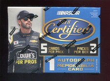 2018 Panini Leaf Certified Nascar New Sealed Blaster Value Box