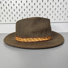 DPC Dorfman Pacific USA Black 100% Wool Felt Western Cowboy Men's Hat Size XL