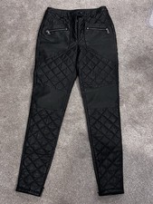 Vintage ASOS Black Genuine Leather Pants US Size 4 Punk/Goth Waist 28  